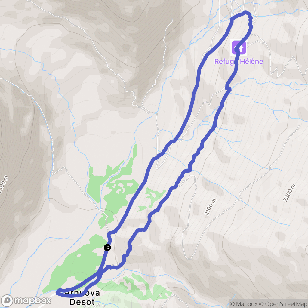  : carte du parcours de randonnée - Italy