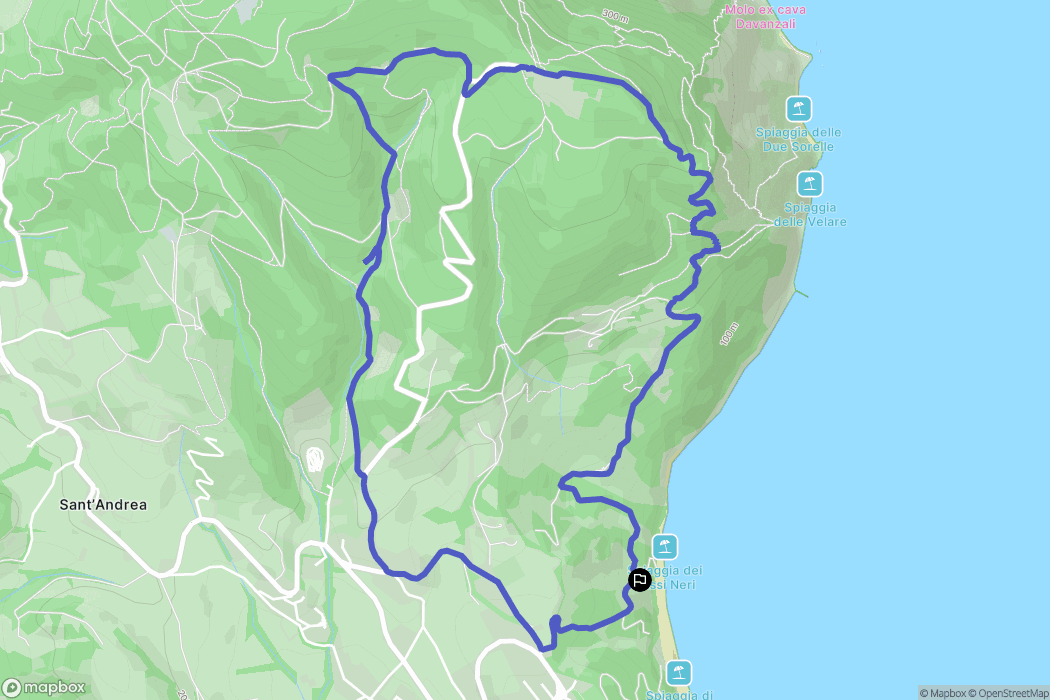  : carte du parcours de randonnée - Italy