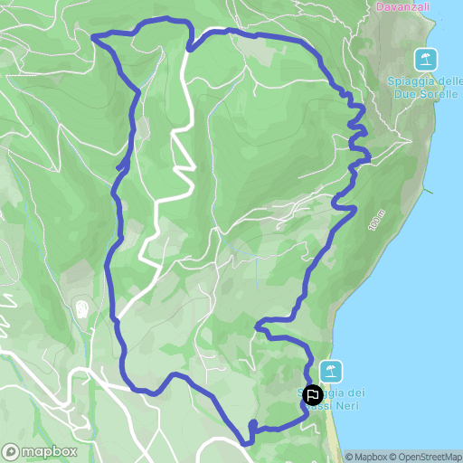  : carte du parcours de randonnée - Italy