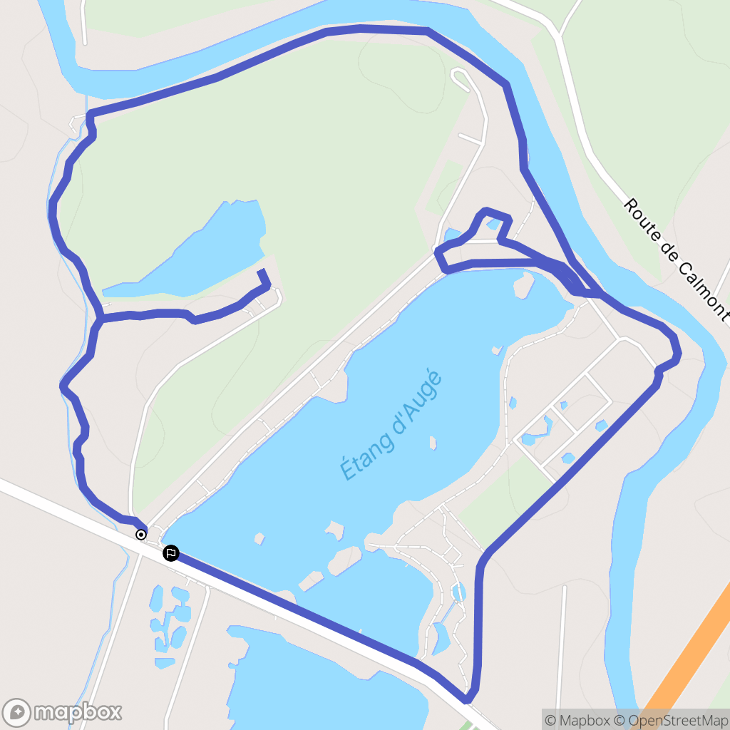Mazères : carte du parcours de randonnée - France