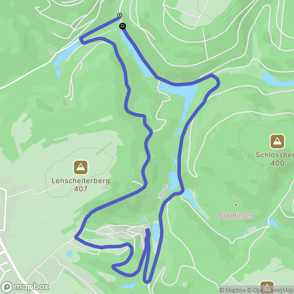Lambach : carte du parcours de randonnée - France