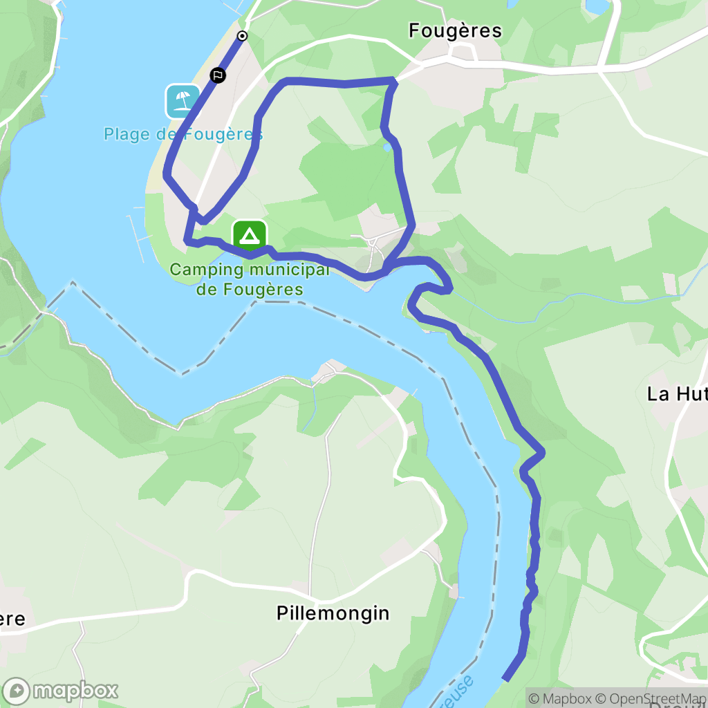 Saint-Plantaire : carte du parcours de randonnée - France