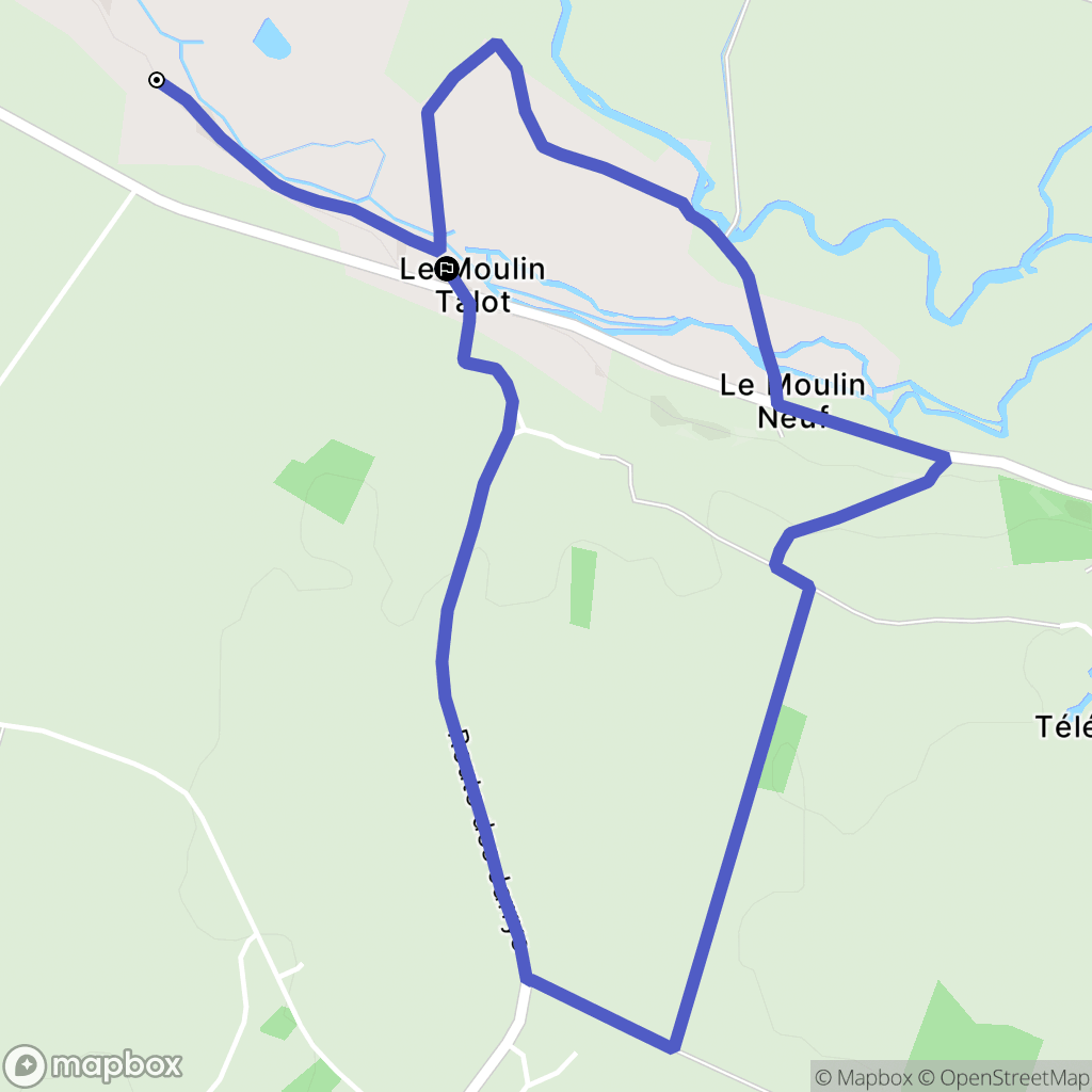 Gy-les-Nonains : carte du parcours de randonnée - France