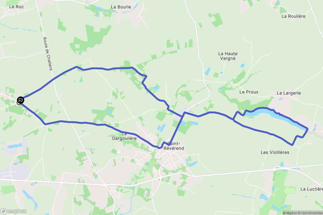 Le Fenouiller : carte du parcours de randonnée - France