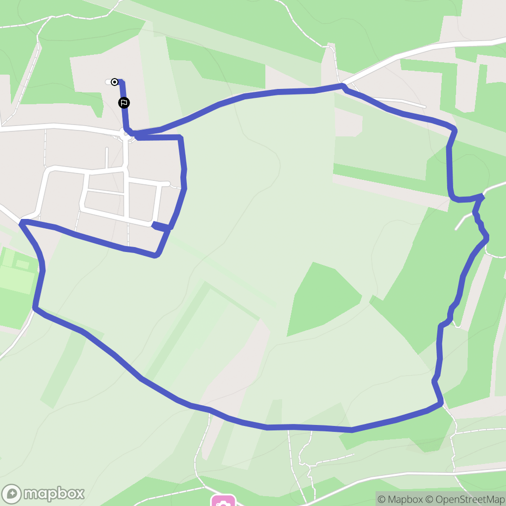 Hauteville-lès-Dijon : carte du parcours de randonnée - France