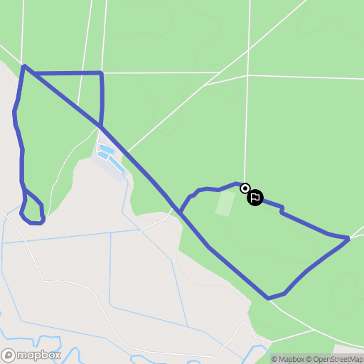 Wieniec-Zalesie: mapa trasy - Poland