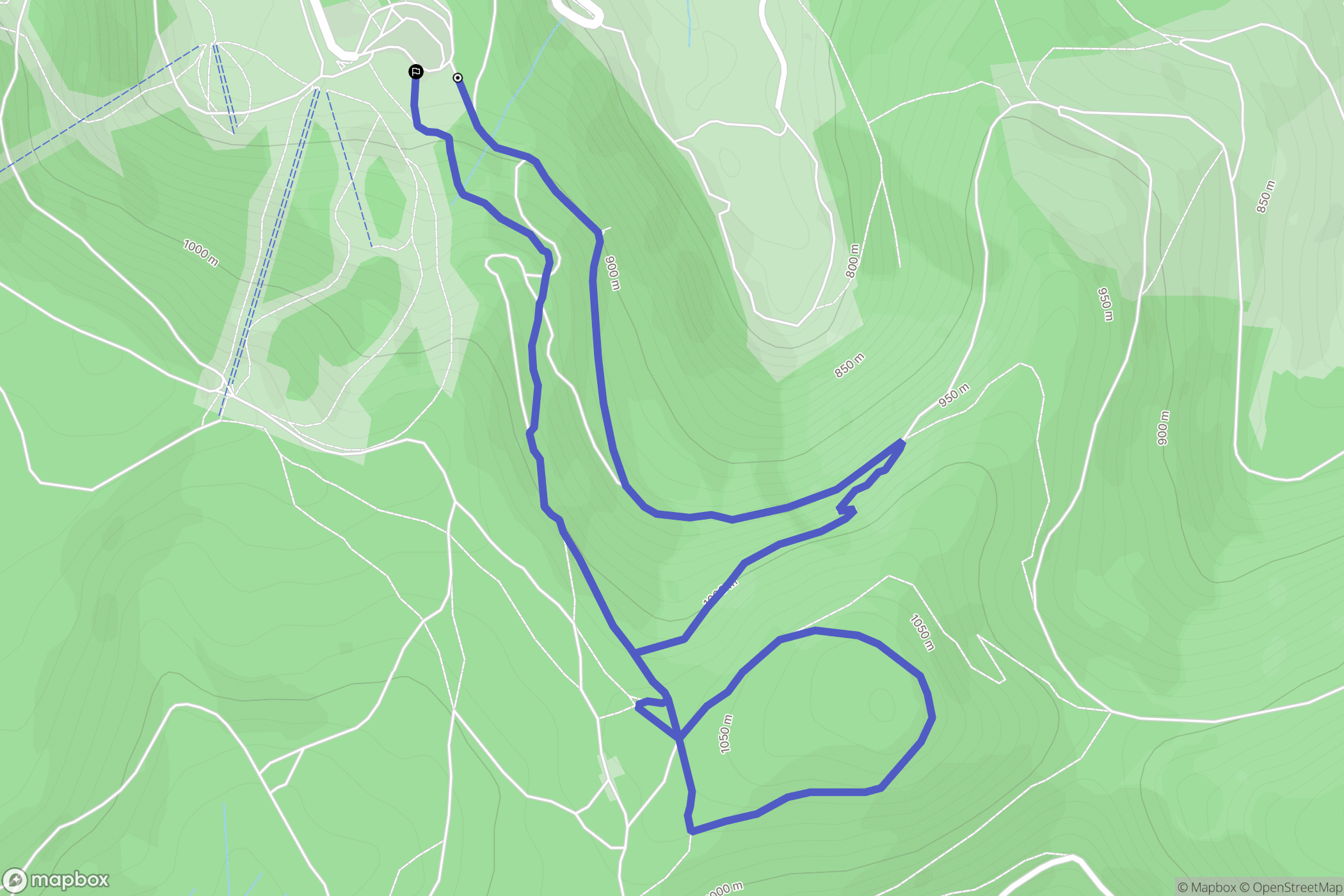 Ventron : carte du parcours de randonnée - France