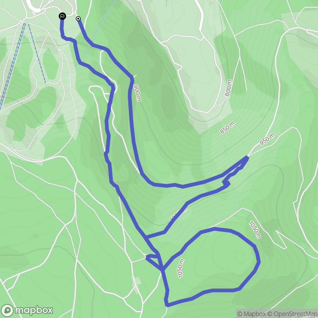 Ventron : carte du parcours de randonnée - France