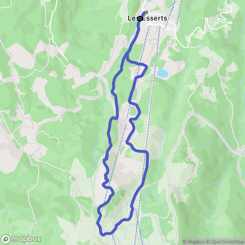 Morillon : carte du parcours de randonnée - France