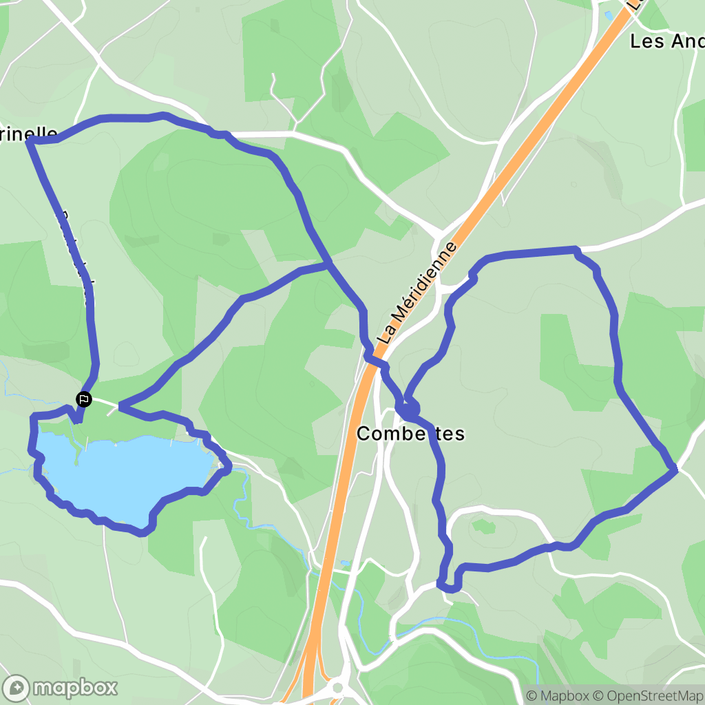 Peyre en Aubrac : carte du parcours de randonnée - France