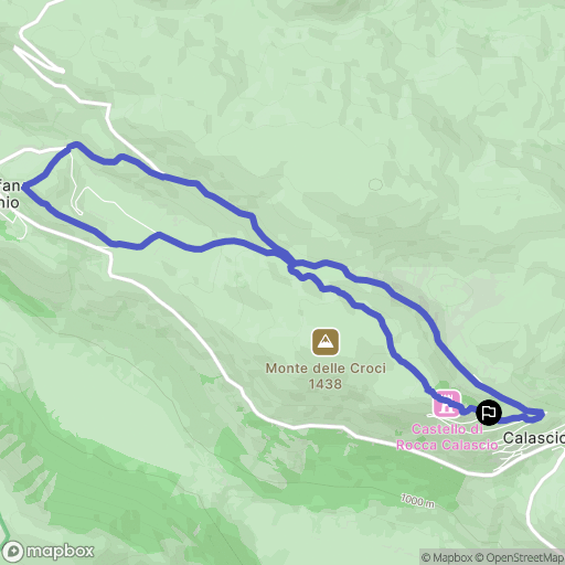  : carte du parcours de randonnée - Italy