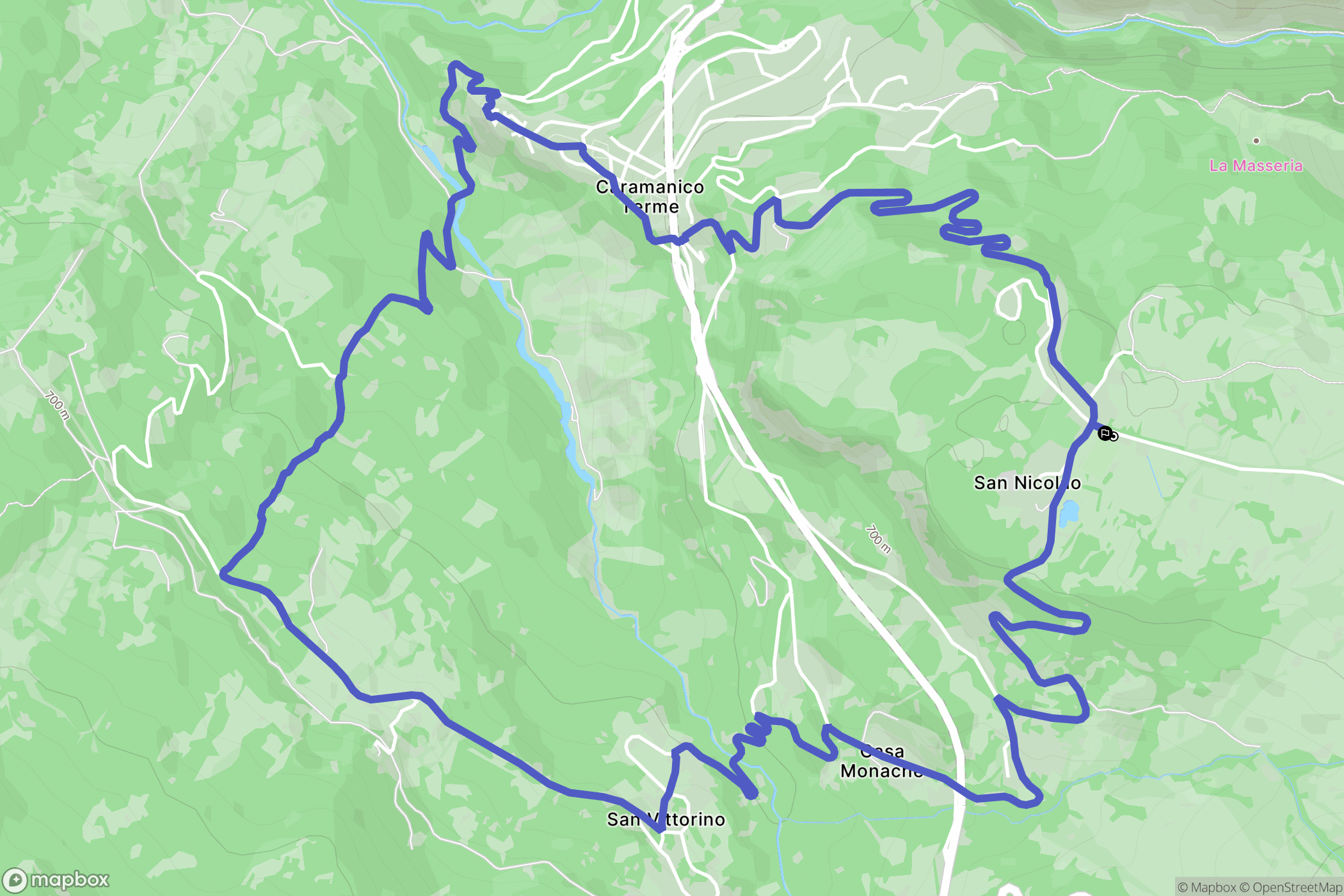 San Nicolao : carte du parcours de randonnée - Italy