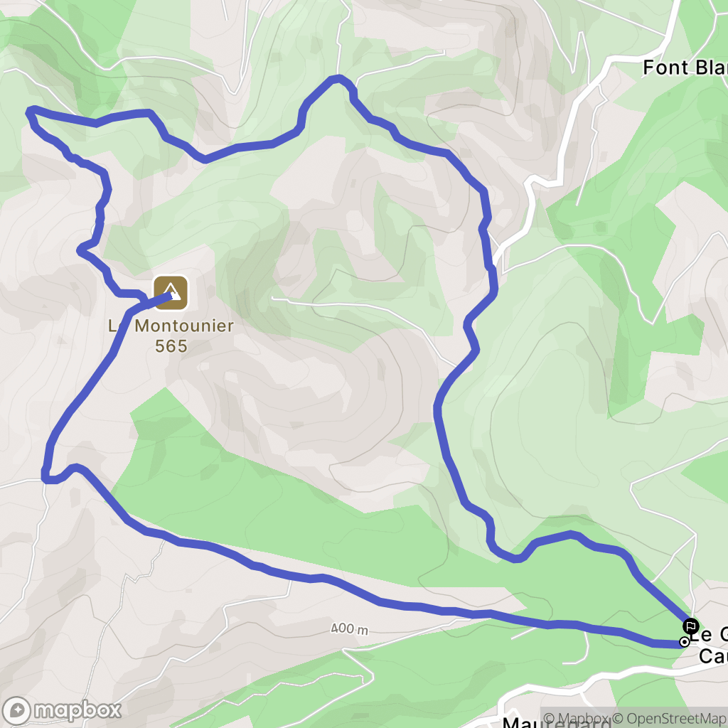 Ceyreste : carte du parcours de randonnée - France