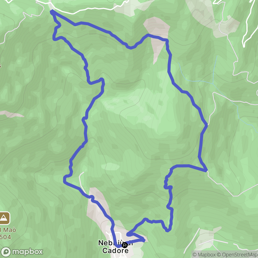 Pieve di Cadore : carte du parcours de randonnée - Italy