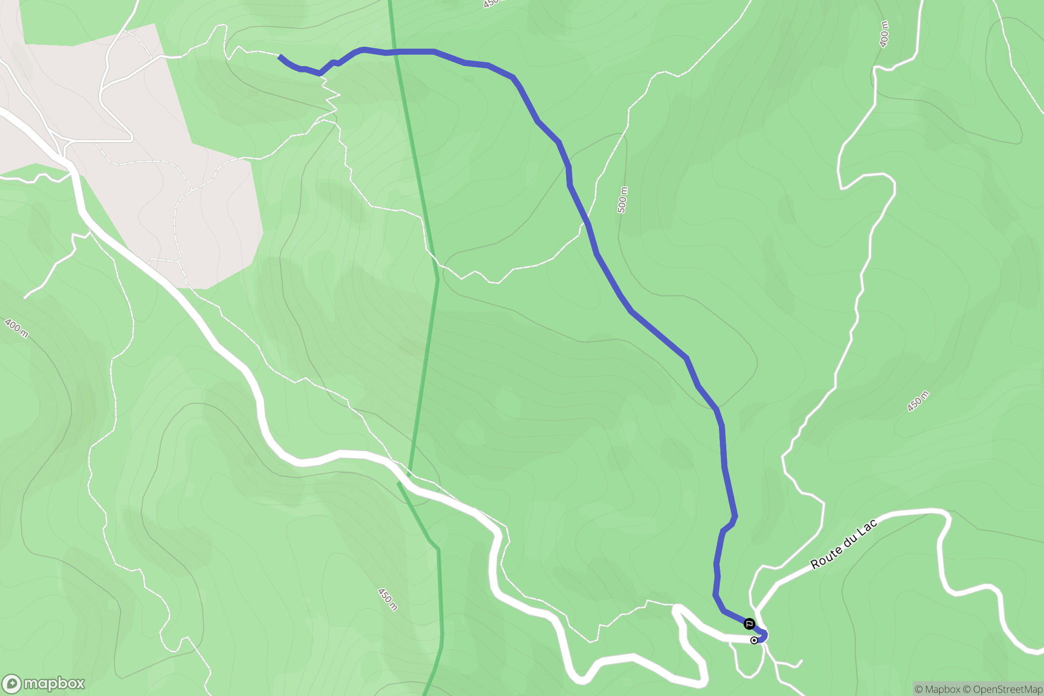 Saint-Julien : carte du parcours de randonnée - France