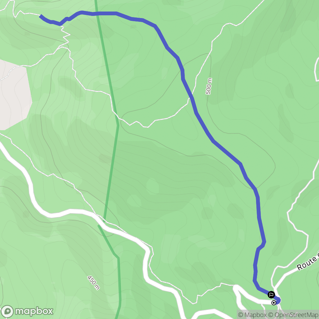 Saint-Julien : carte du parcours de randonnée - France