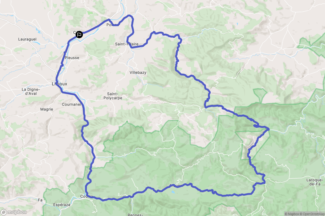 Cépie : carte du parcours de randonnée - France