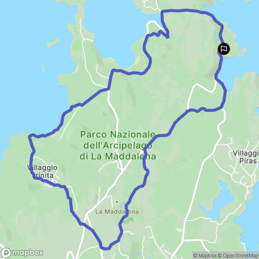  : carte du parcours de randonnée - Italy
