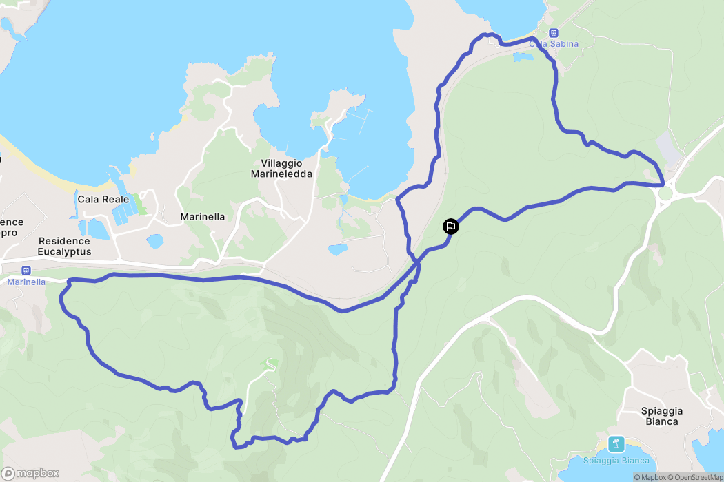 : carte du parcours de randonnée - Italy