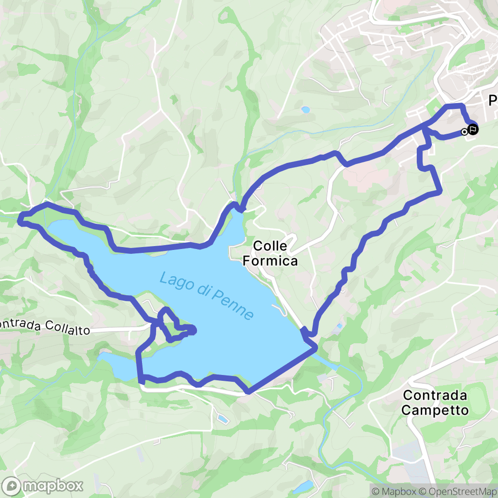  : carte du parcours de randonnée - Italy