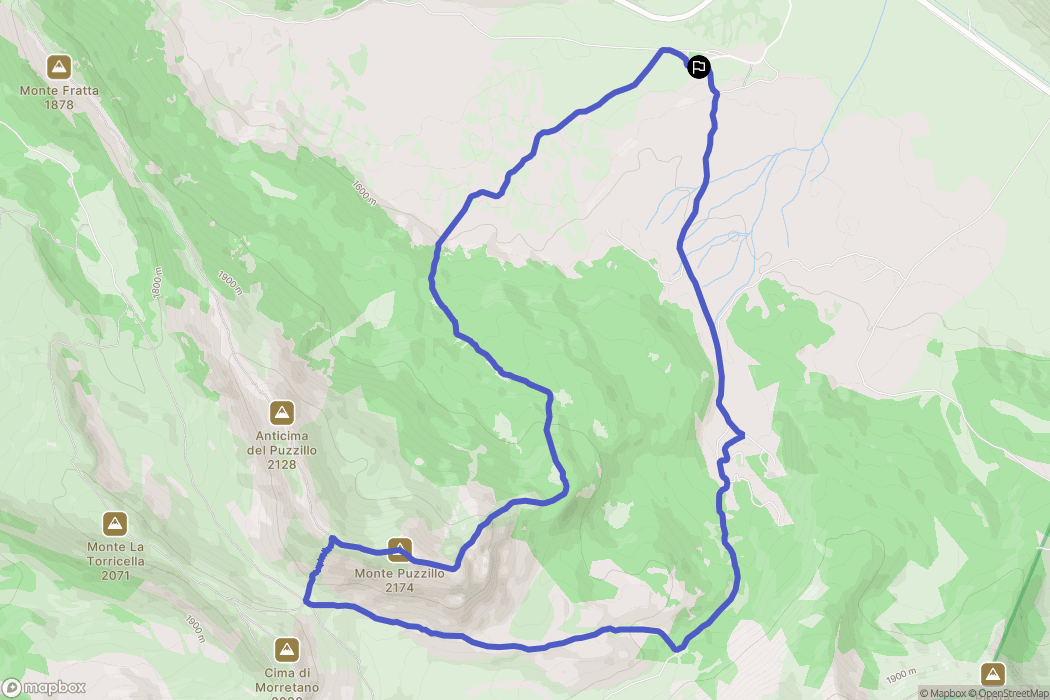  : carte du parcours de randonnée - Italy
