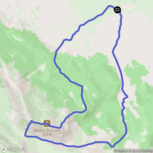  : carte du parcours de randonnée - Italy