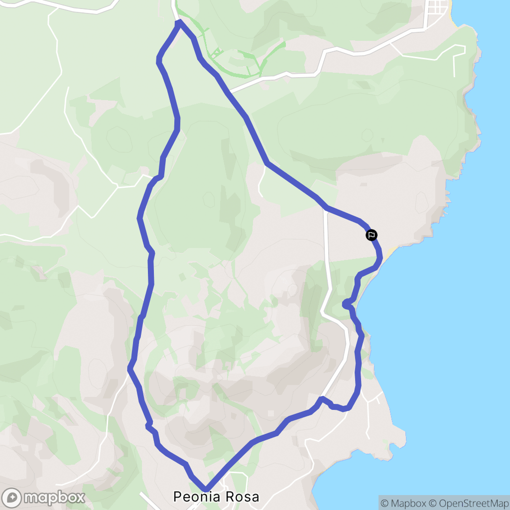 : carte du parcours de randonnée - Italy