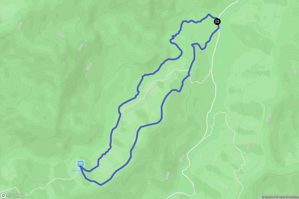 : carte du parcours de randonnée - Italy