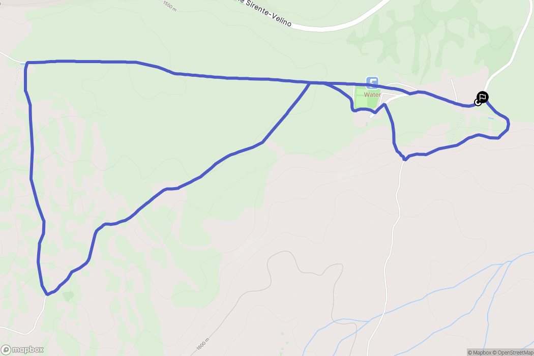  : carte du parcours de randonnée - Italy