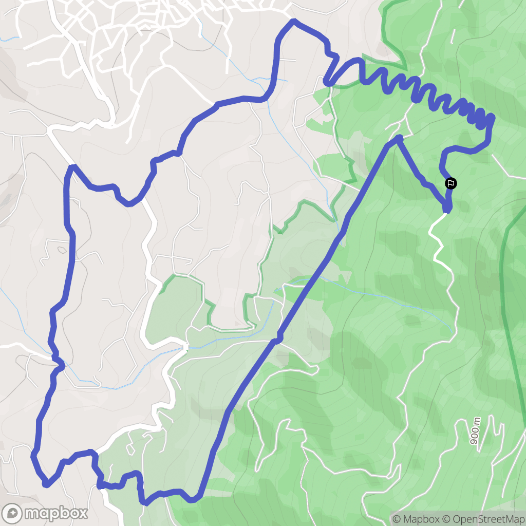 : carte du parcours de randonnée - Italy