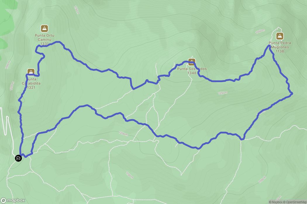  : carte du parcours de randonnée - Italy