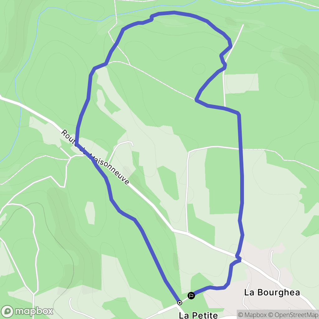 Le Chambon-sur-Lignon : carte du parcours de randonnée - France