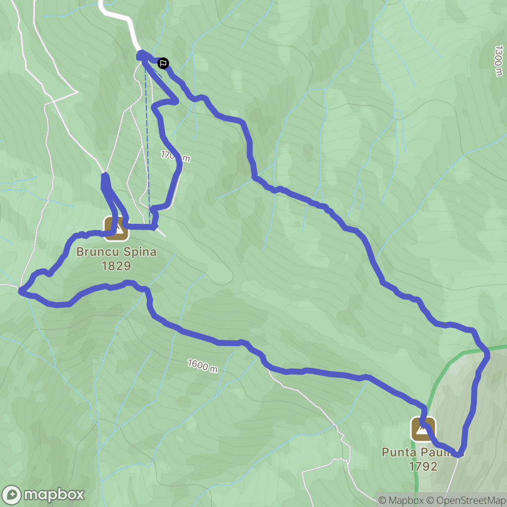  : carte du parcours de randonnée - Italy
