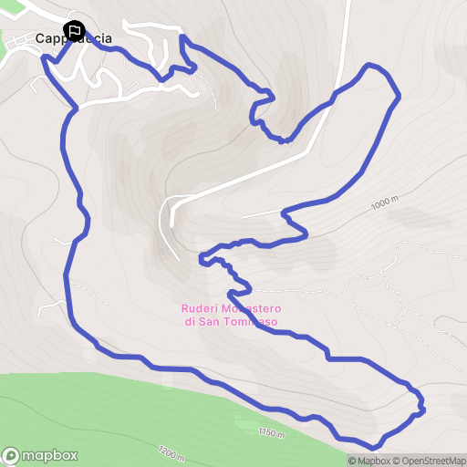 Cappadocia : carte du parcours de randonnée - Italy