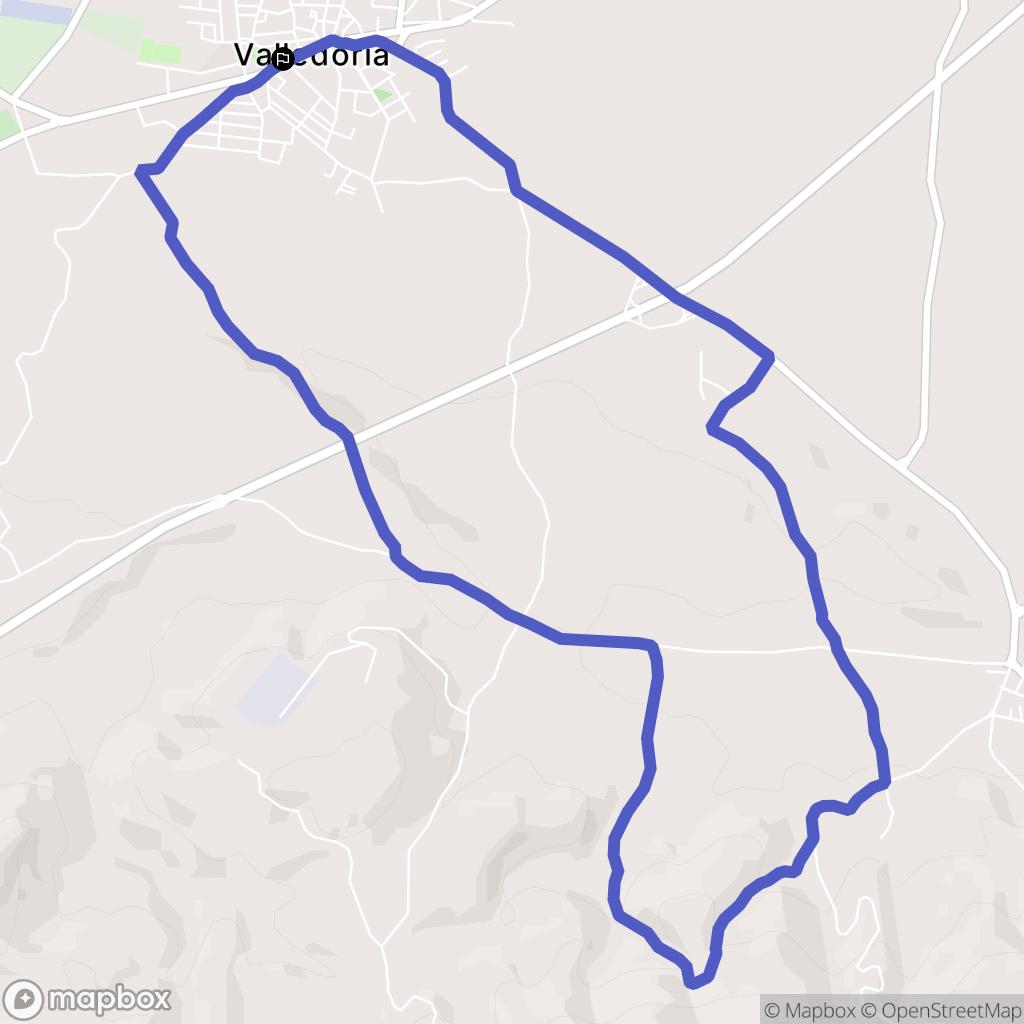 Valledoria : carte du parcours de randonnée - Italy