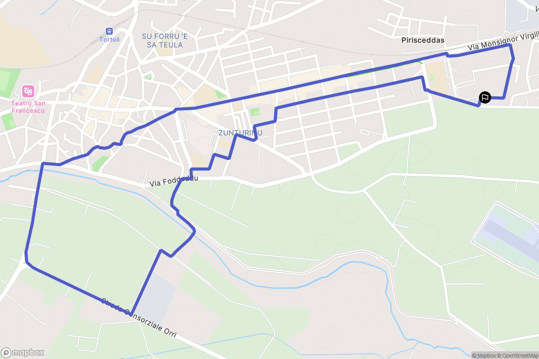  : carte du parcours de randonnée - Italy