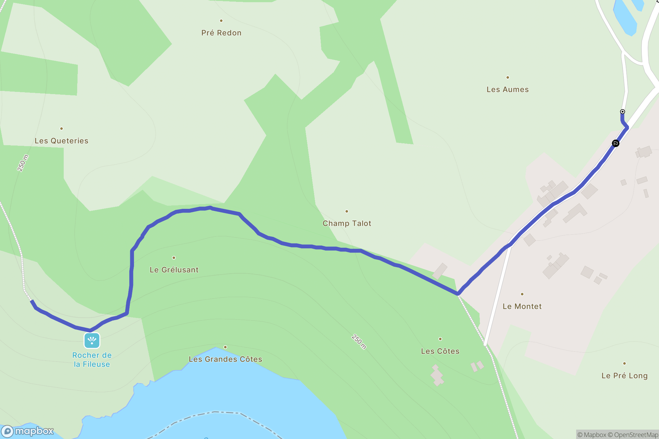 Saint-Plantaire : carte du parcours de randonnée - France