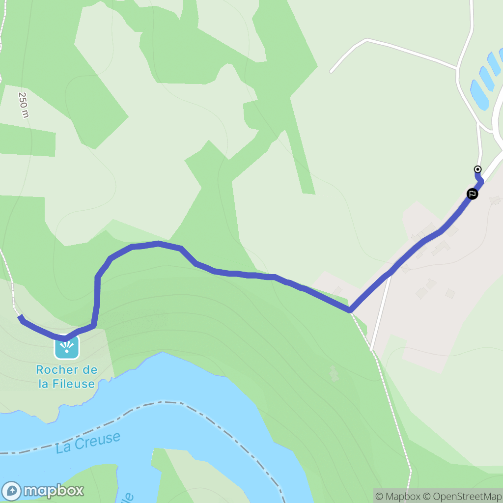 Saint-Plantaire : carte du parcours de randonnée - France