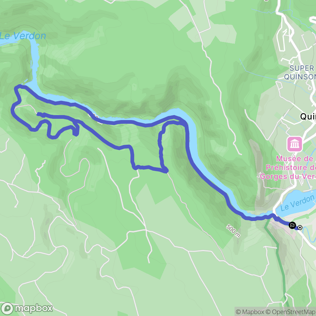 Montmeyan : carte du parcours de randonnée - France
