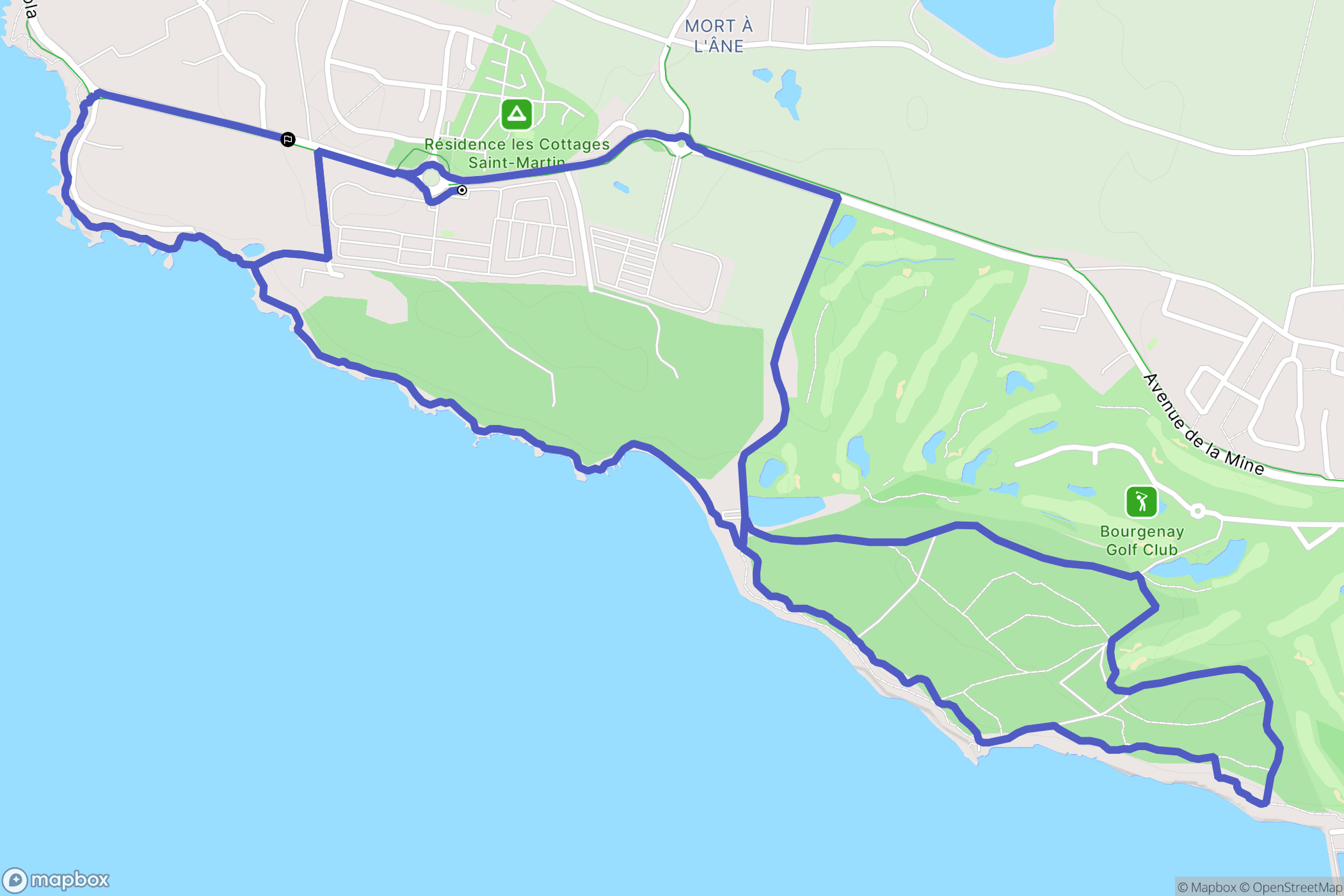 Talmont-Saint-Hilaire : carte du parcours de randonnée - France