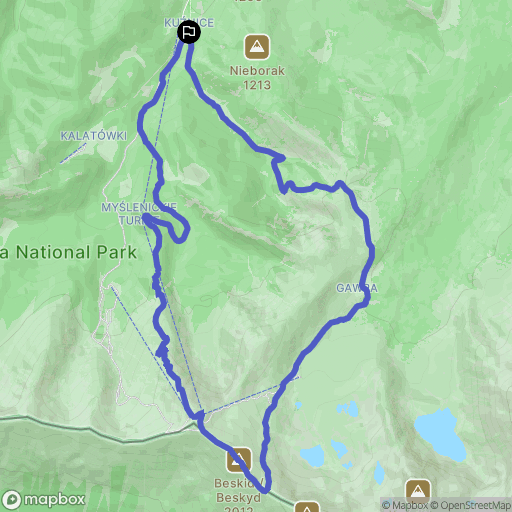 Zakopane: mapa trasy - Poland