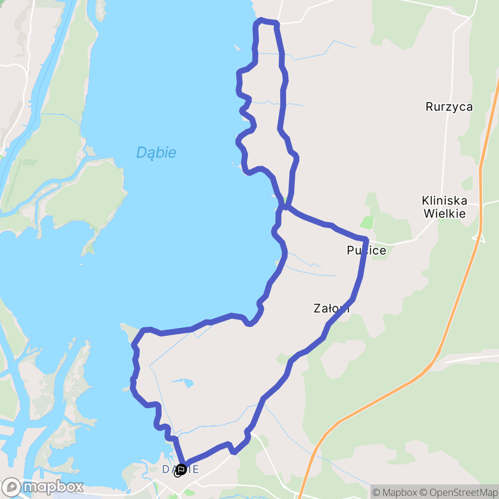 Szczecin: mapa trasy - Poland