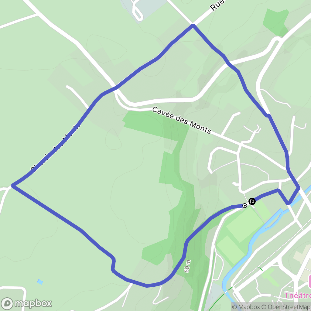 Duclair : carte du parcours de randonnée - France