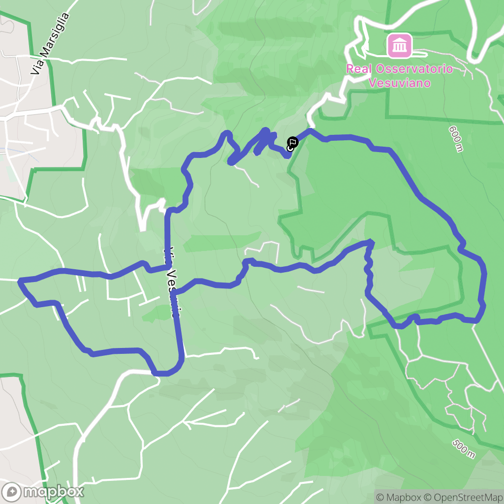  : carte du parcours de randonnée - Italy