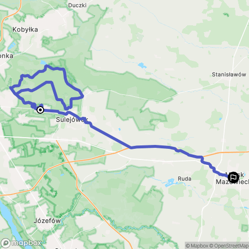Warszawa: mapa trasy - Poland