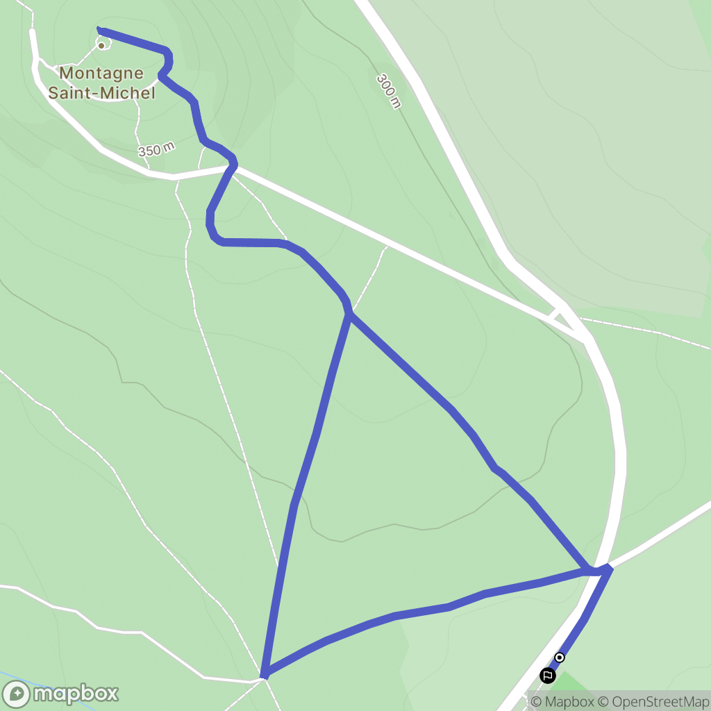 Brasparts : carte du parcours de randonnée - France