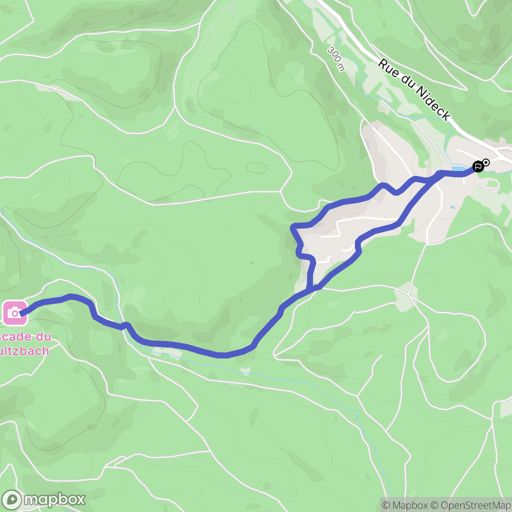 Oberhaslach : carte du parcours de randonnée - France