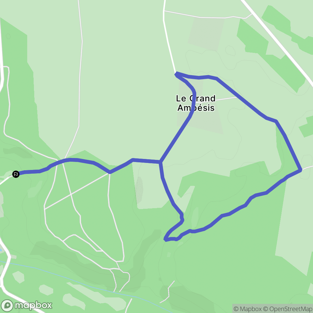 Lévis-Saint-Nom : carte du parcours de randonnée - France