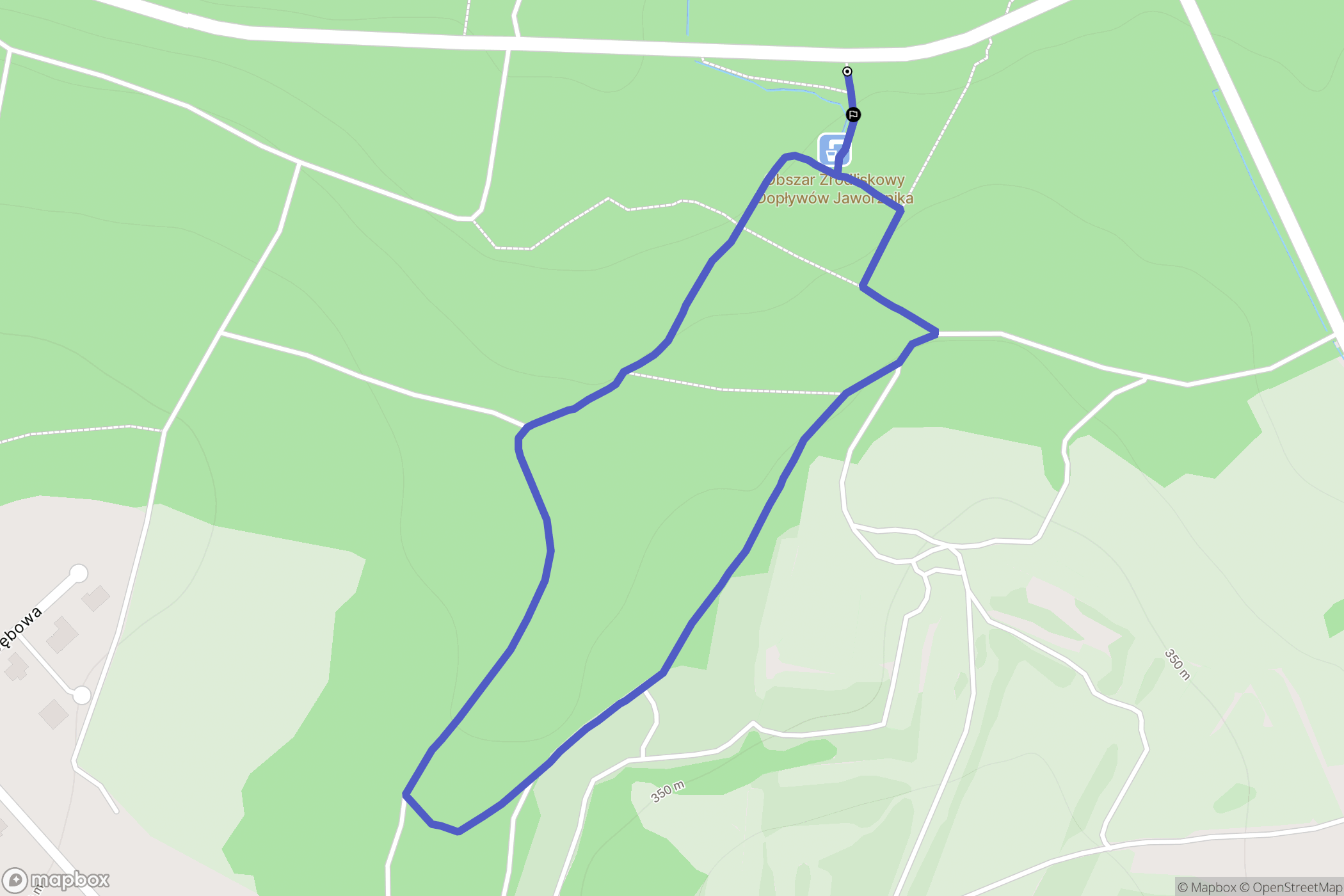 Rogoźnik: mapa trasy - Poland