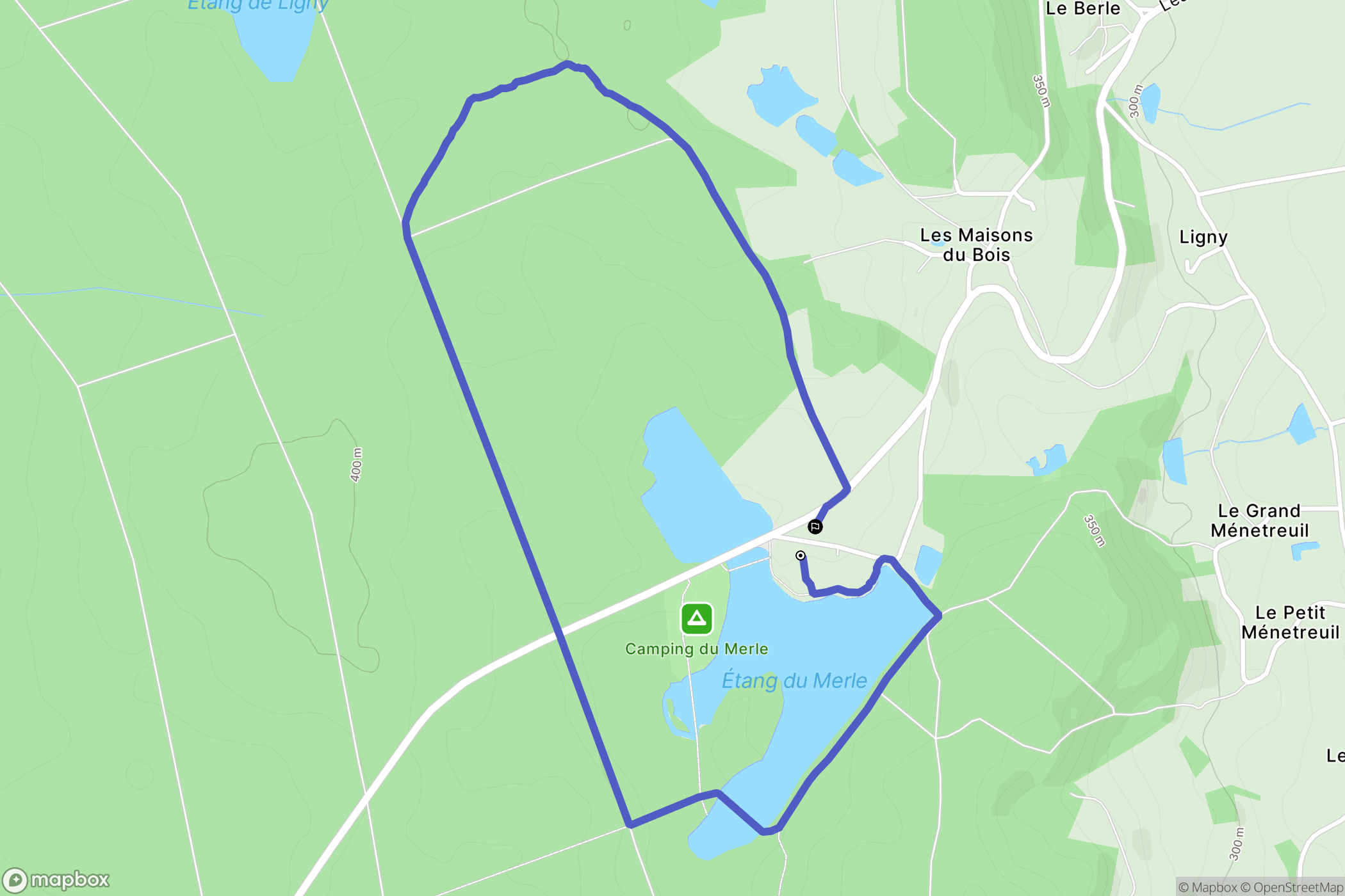 Crux-la-Ville : carte du parcours de randonnée - France